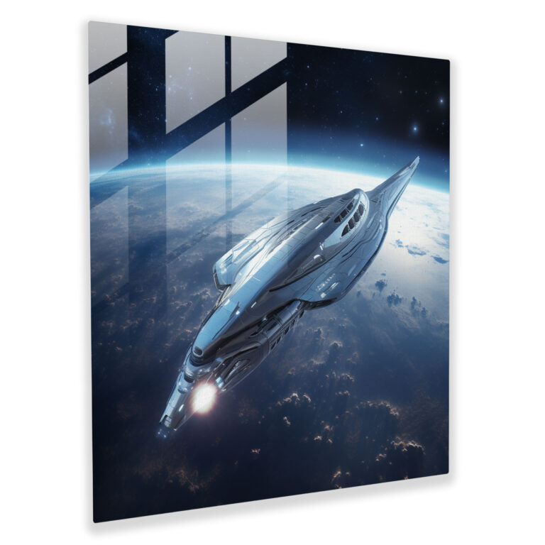Futuristisches cooles Glasbild - Coole Glas Kunst Glasbild Cooles Thema