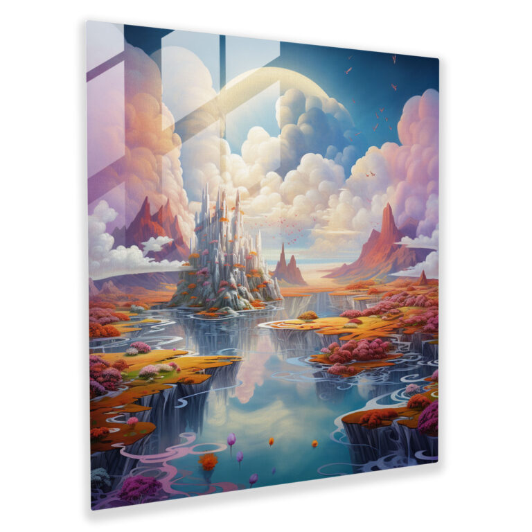 Coole Surreale Glasbild-Illustration - Zuhause Dekoration Glas Wandkunst