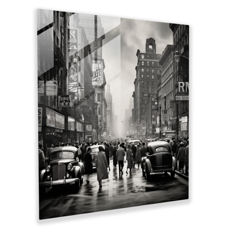 Städtische Straßenfotografie Glasbild Kunst
