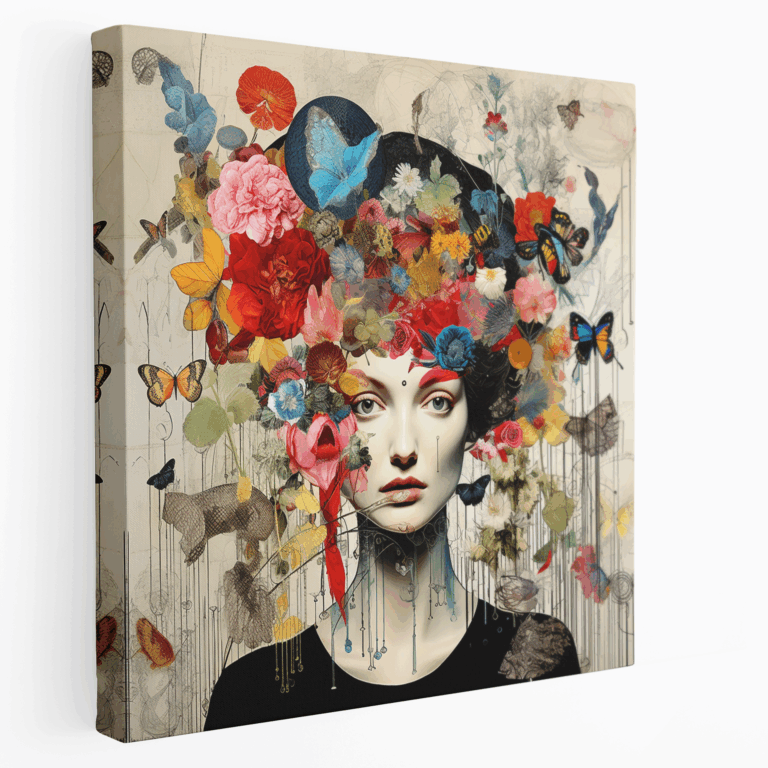 Vielseitiges Mixed-Media-Leinwandbild