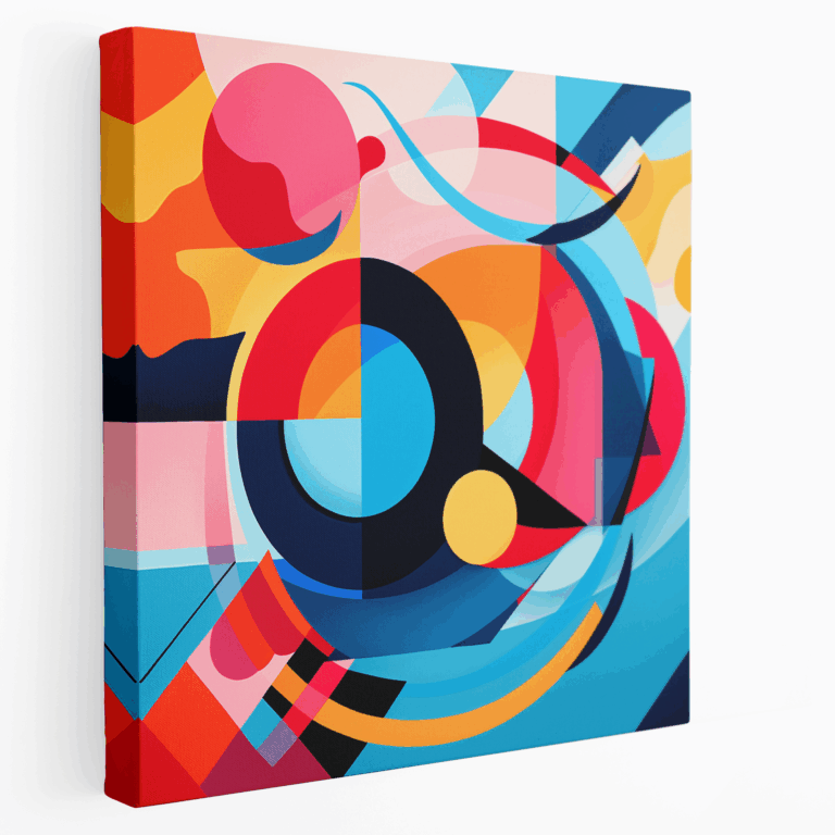 Kühnes geometrisches Leinwandbild