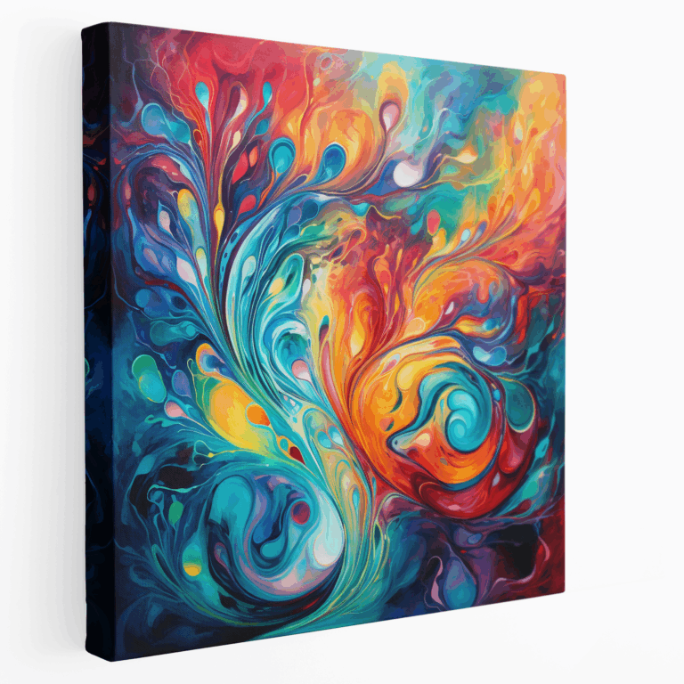 Lebendiges Energie Acryl Leinwandbild