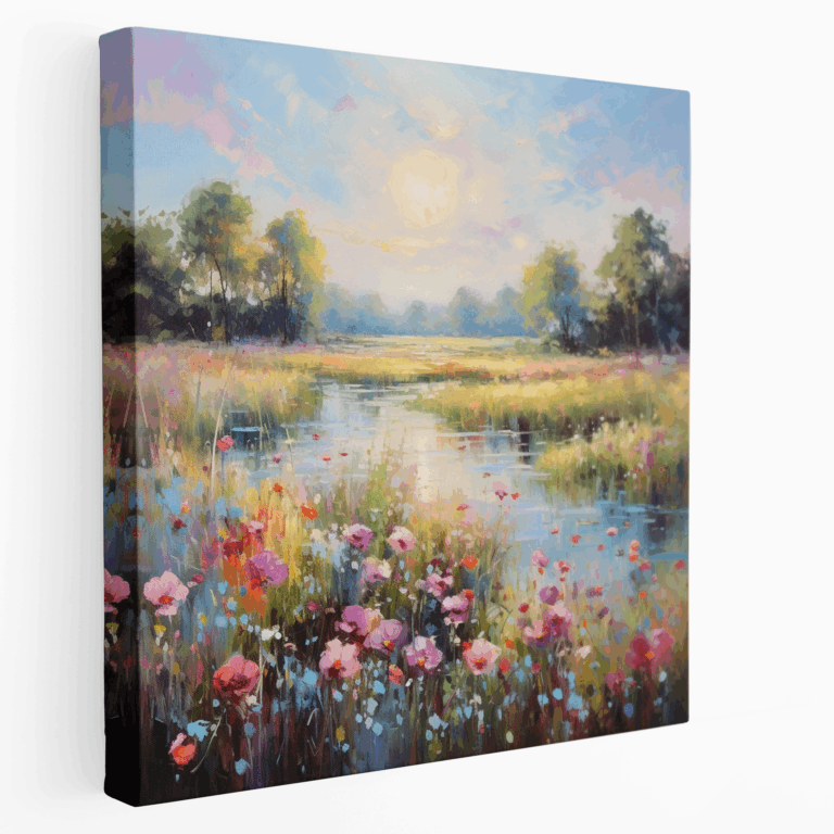 Leinwandbild Sonniger Wiesenidyll
