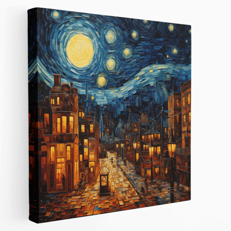 Leinwandbild Goldene Stadt Vitalität