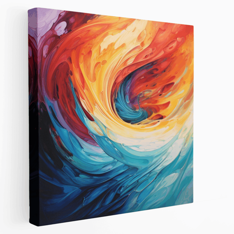 Lebendiges Energie Leinwandbild