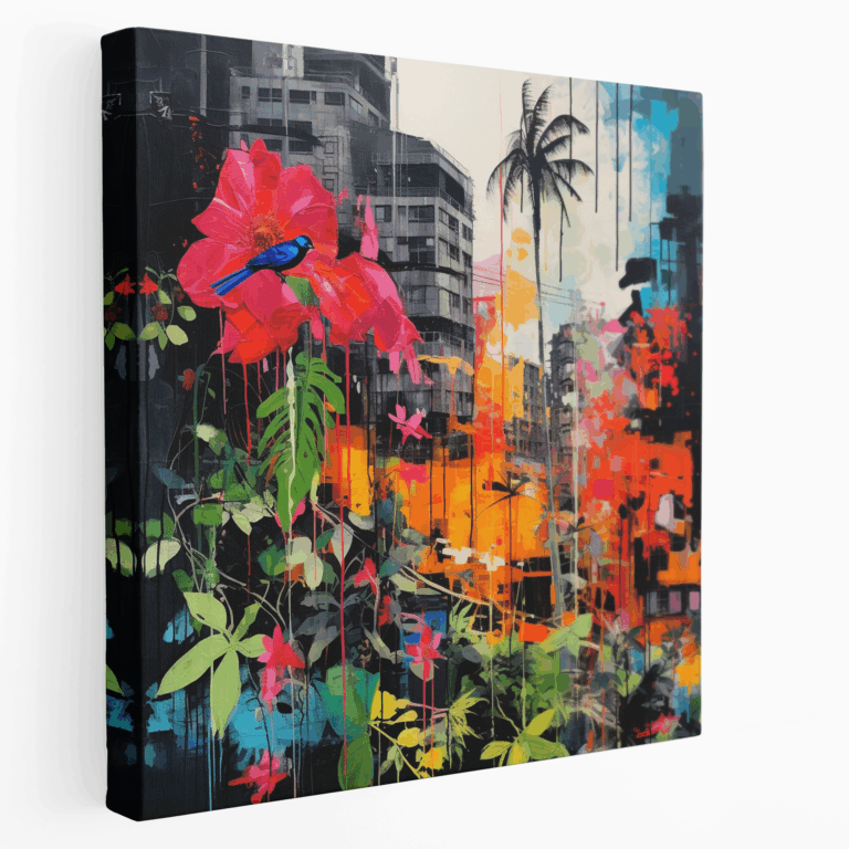 Städtisches Burst Leinwandbild