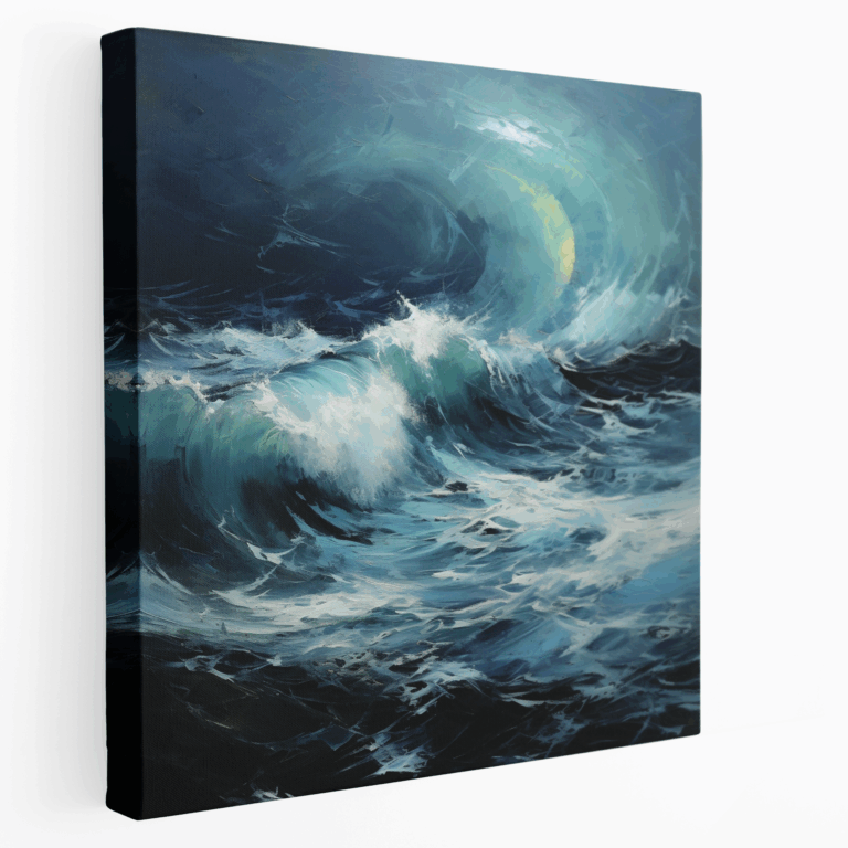 Stürmisches Meereslandschaft Leinwandbild