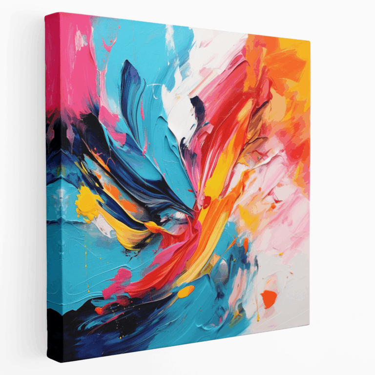 Dynamisches Ausdrucks Leinwandbild