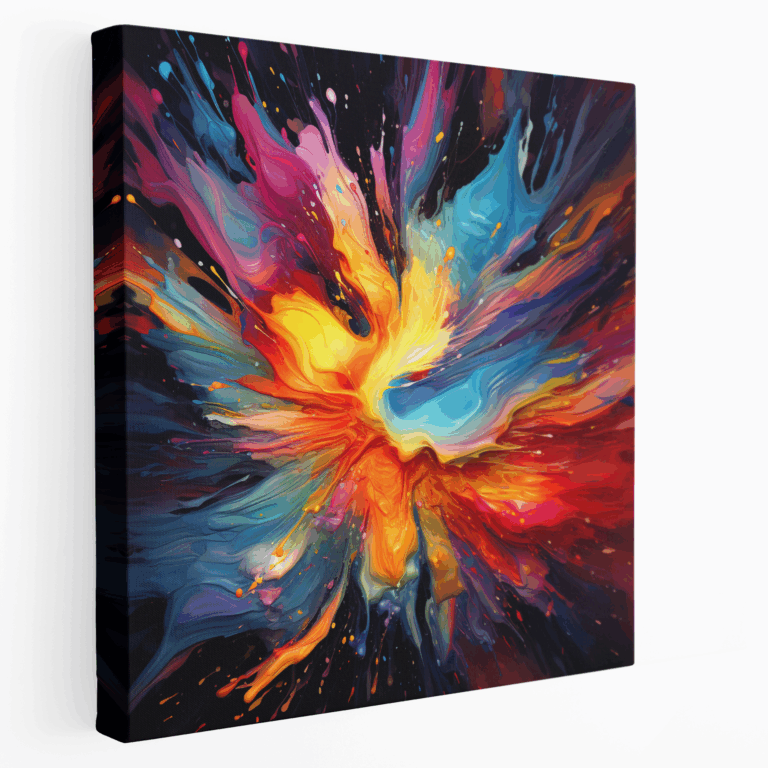 Buntes Symphonie Leinwandbild