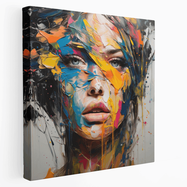 Emotionaler Schub Abstrakter Expressionist Leinwanddruck