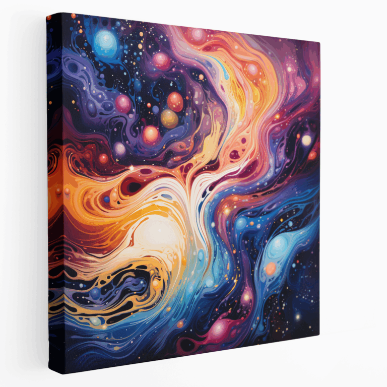 Abstraktes Weltraum Leinwandbild