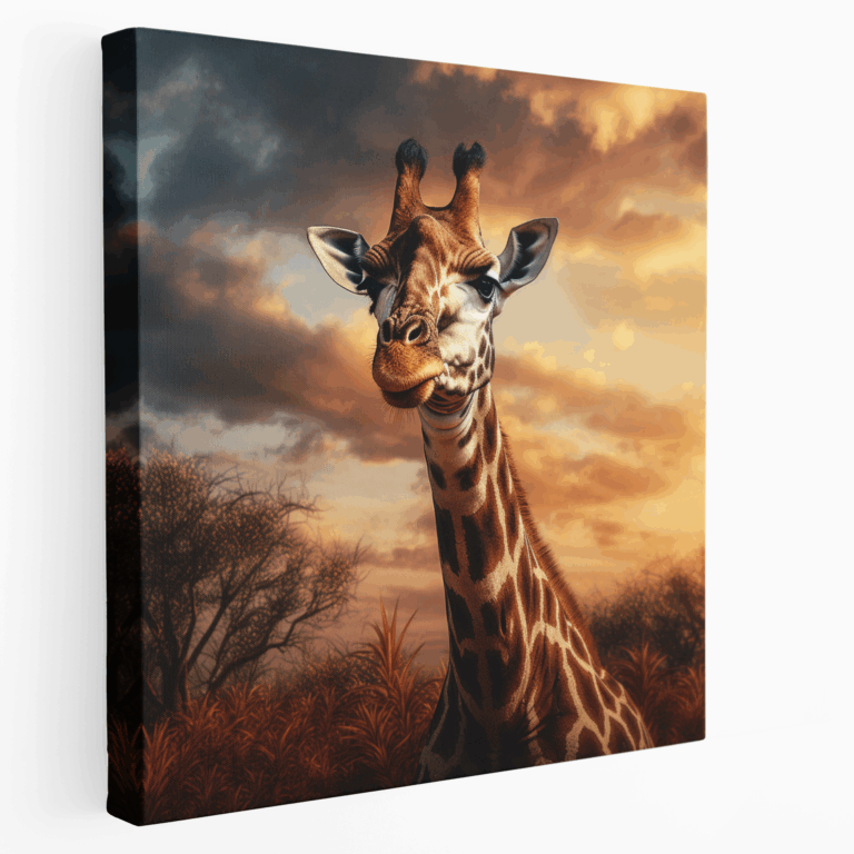 Giraffen-Serenität Leinwandbild