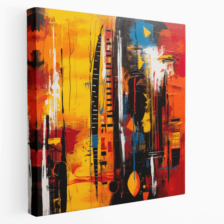 Abstraktes Stammes-Leinwandbild