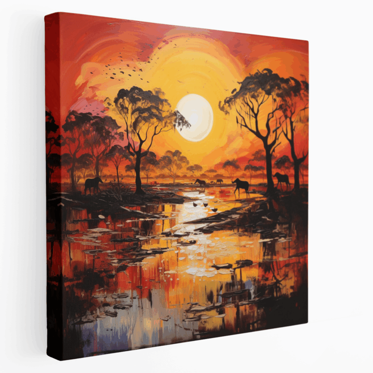 Leinwandbild Safari Landschaft