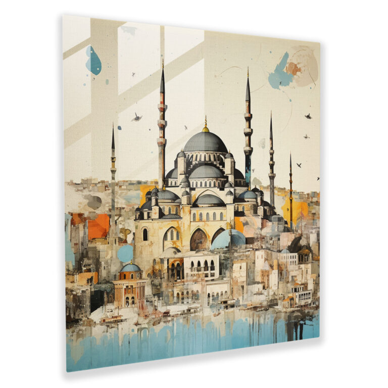 Glasbild mit anatolischem Erbe - Anatolien Glaskunst Glaswandkunst