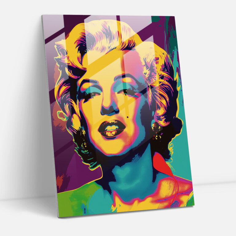 Andy Warhol Wanddekoration - Glasbild