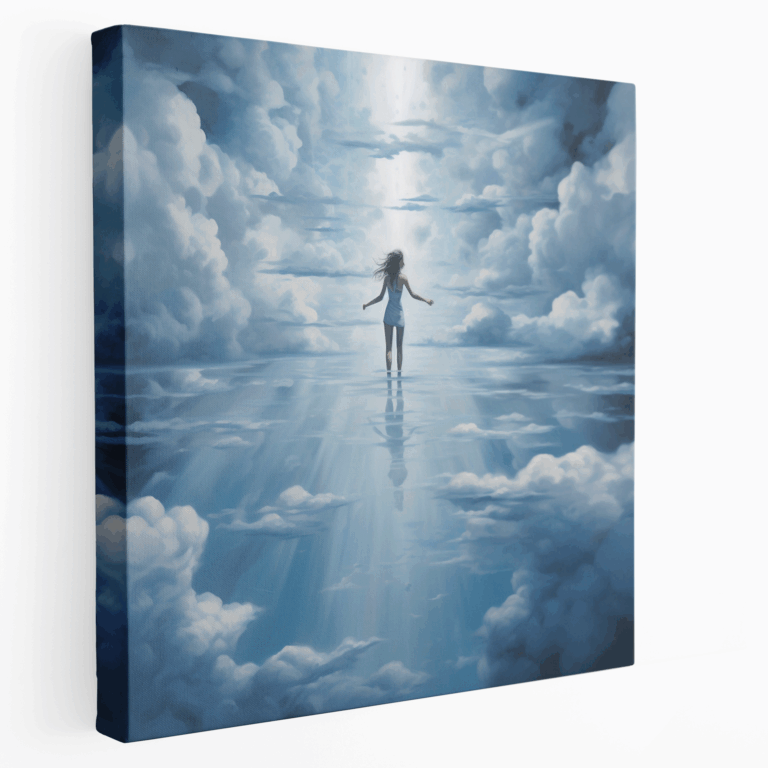 Surrealistisches Engels-Leinwandbild voller Fantasie