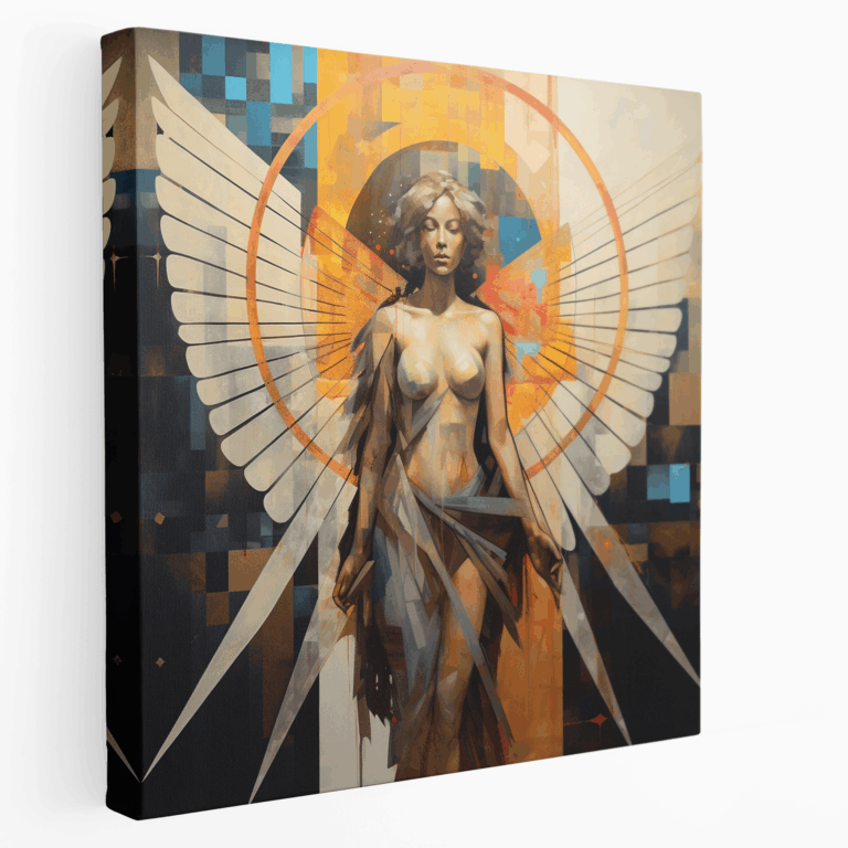 Moderne Engelhafte Fusion Leinwandbild