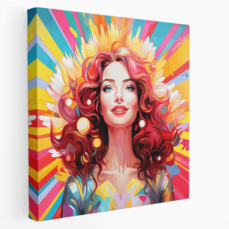 Verspieltes Engel Wandbild