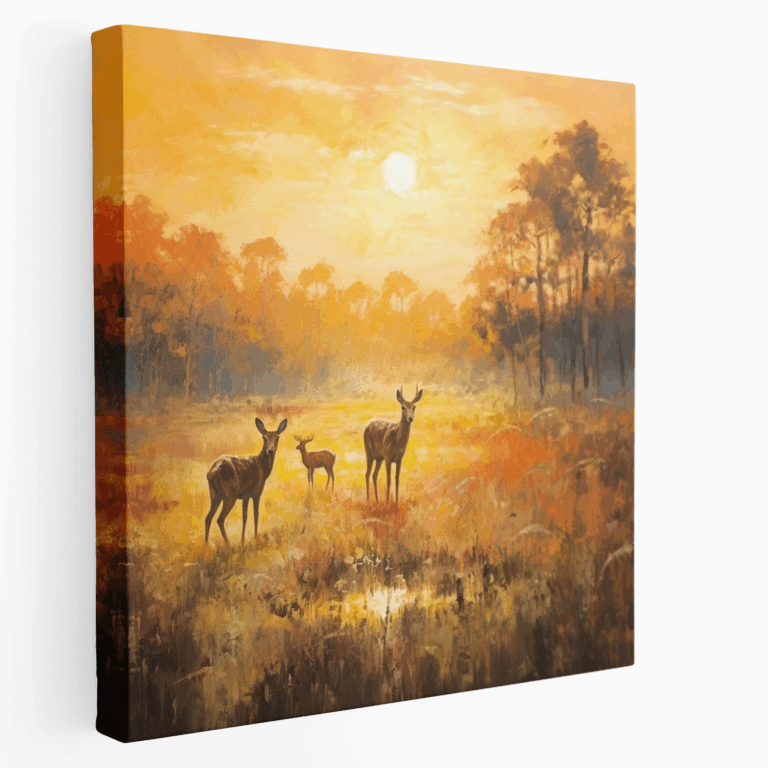 Naturwiesen-Serenität Leinwandbild