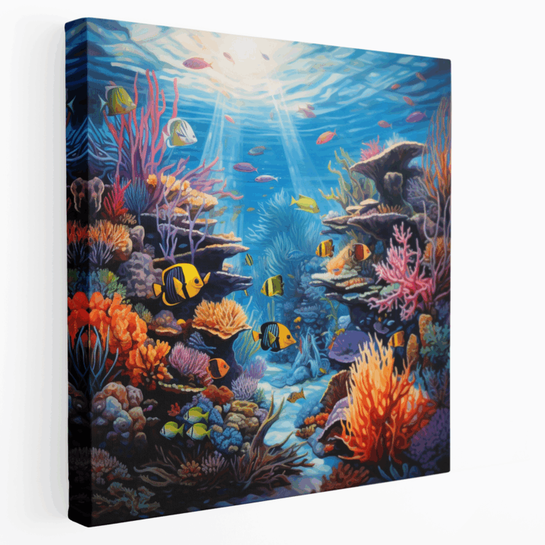 Unterwasser-Symphonie Leinwandbild