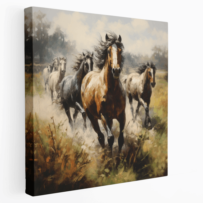Leinwandbild Wild Horses Gallop