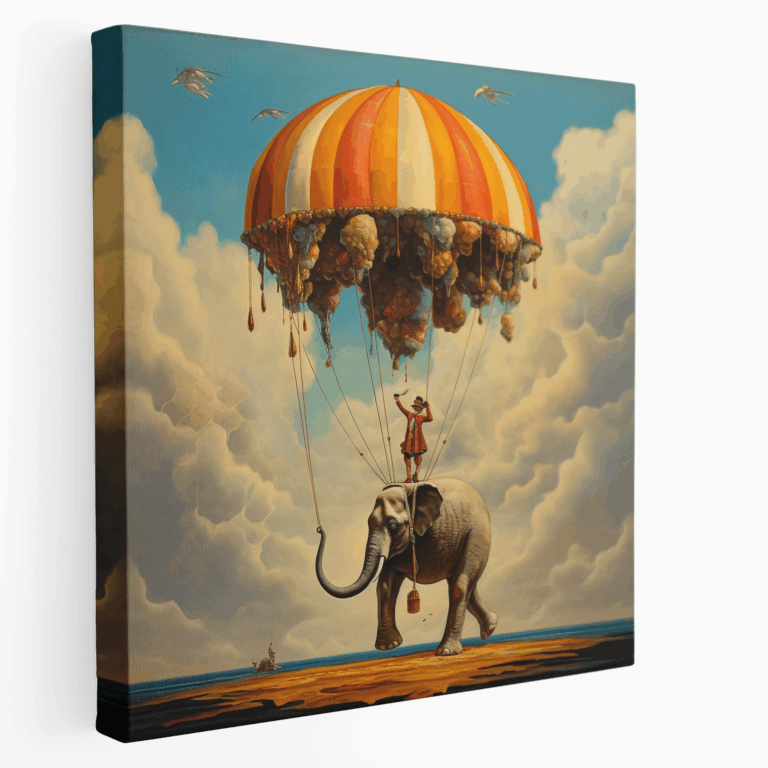 Leinwandbild Elefant auf Reisen