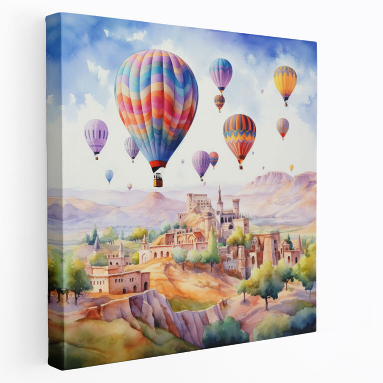 Leinwandbild Anatolia - Verspielte Heißluftballons - Wandkunst
