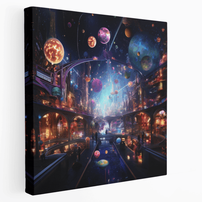Leinwandbild mit Surreal Arcade-Design