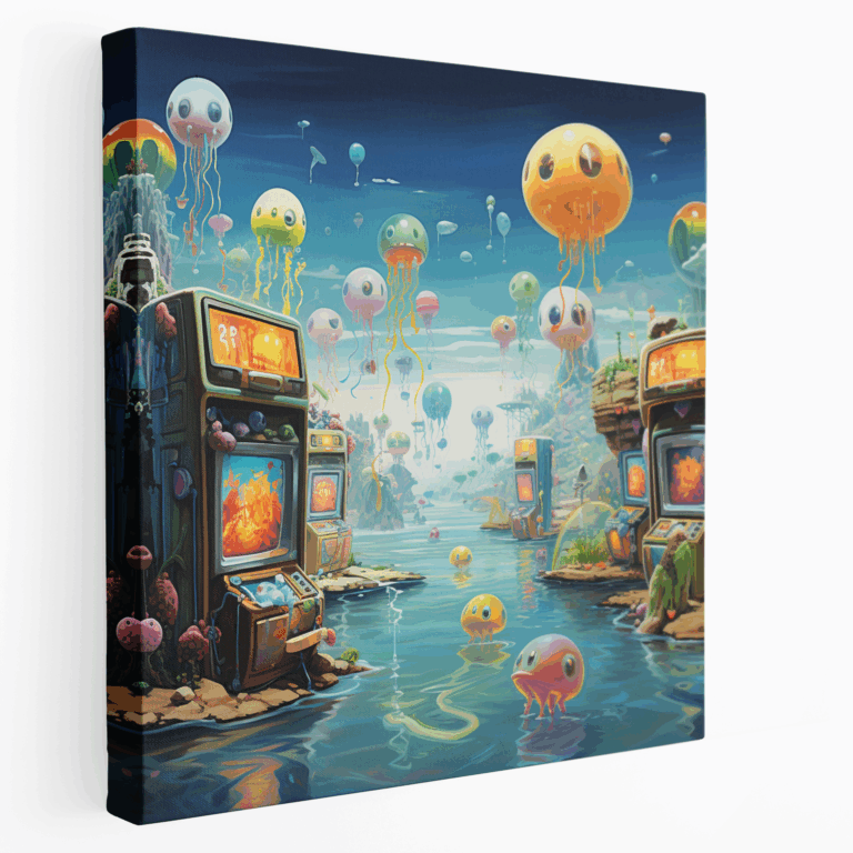 Traumhafte Arcade Leinwandbild