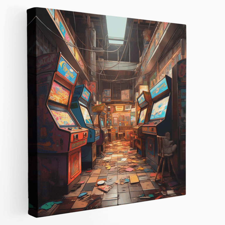 Klassische Arcade-Stimmung Leinwandbild