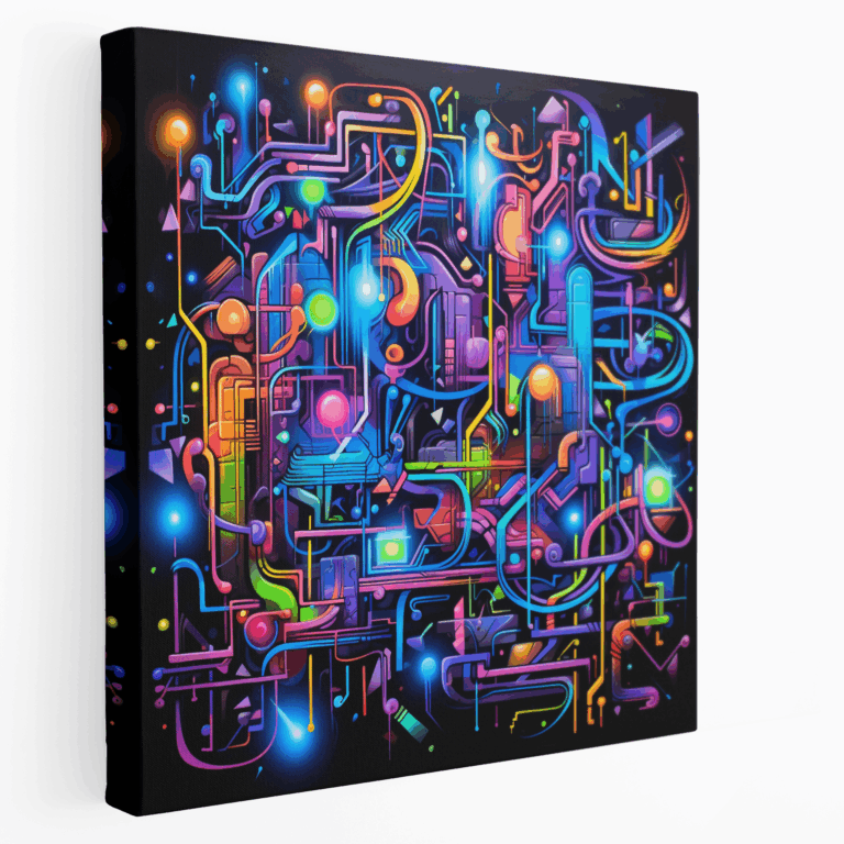 Elektrisches Arcade Leinwandbild