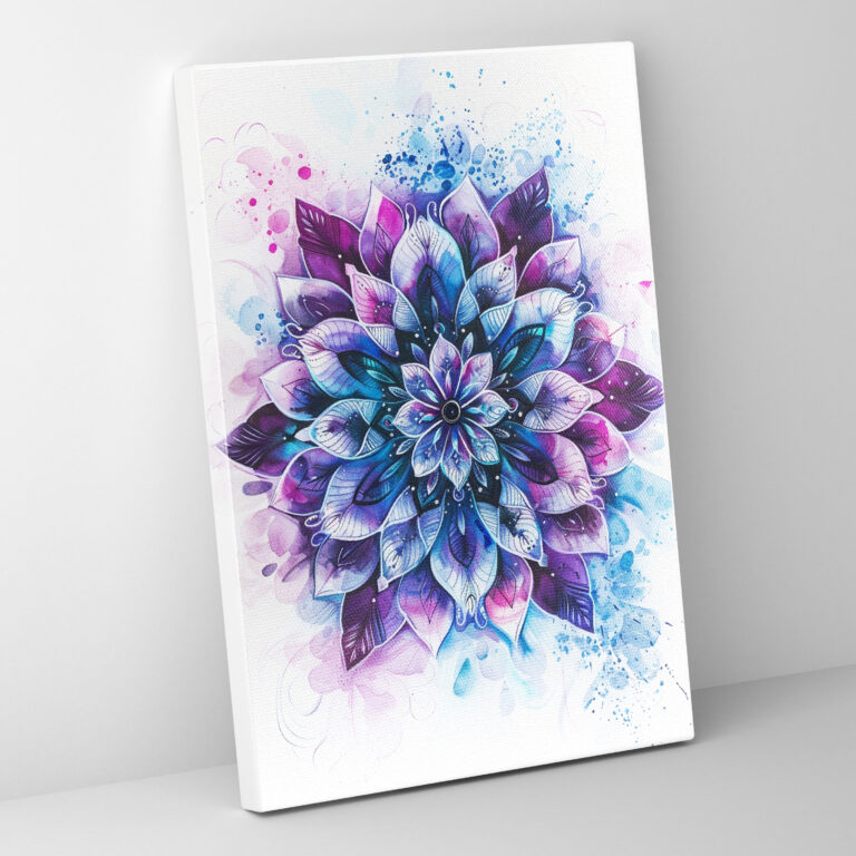 Beruhigendes Mandala Leinwandbild - Ashvin Harrison Ashvin Harrison Stil Wandkunst