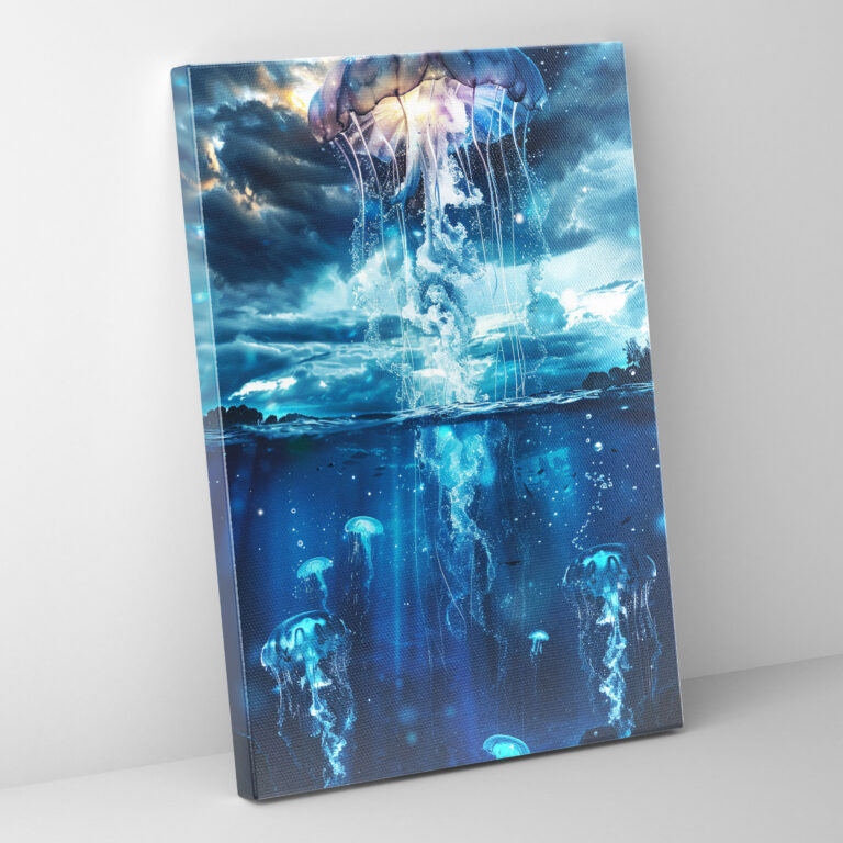 Ashvin Harrison Qualle Leinwandbild - Surreal Wall Decoration von Ashvin Harrison