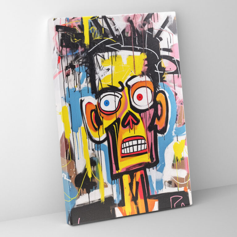 Basquiat Leinwandbild - Basquiat Wohn-Dekoration Leinwand kräftige Farben