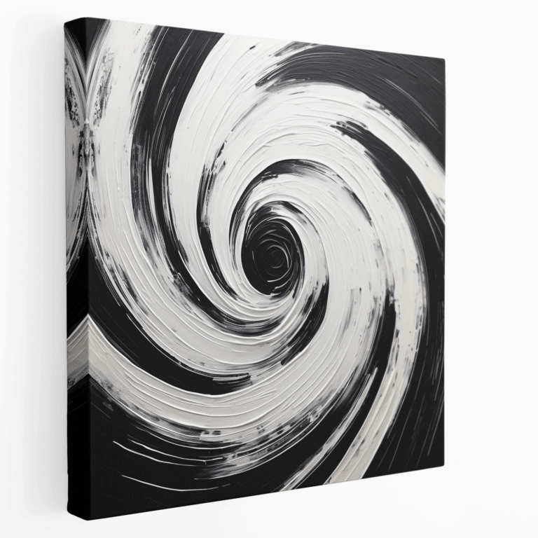 Leinwandbild mit eleganten Wirbeln