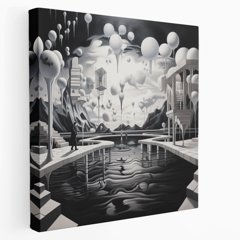 Geheimnisvolles Traumlandschaft Leinwandbild