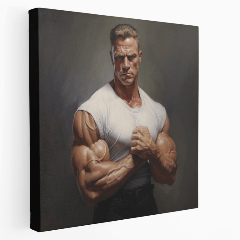 Entschlossenes Flex Leinwandbild