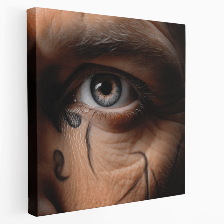 Photorealistischer Print Muskeldefinition