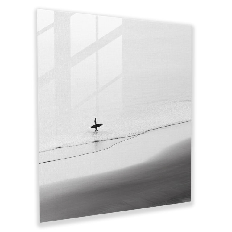 Glasbild Surfer's Dream - Strand Wanddekoration Freiheit