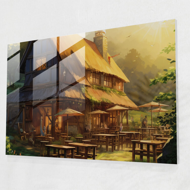 Moderne Bierkunst Leinwandbild - Bier Wohn-Dekoration Bierliebhaber Glasbild