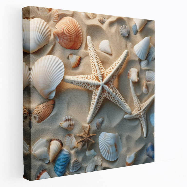 Seashell Fotografie Wandkunst - Strand Sandstrand Muscheln Seashell Fotografie Wandkunst