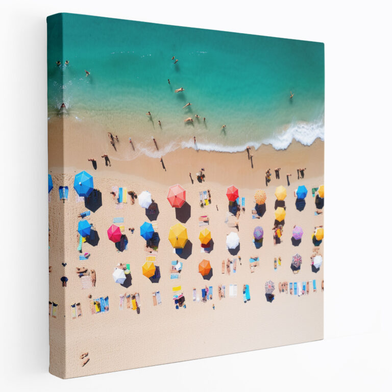 Aerial Paradise Wandbild - Strand Leinwandbild Vogelperspektive
