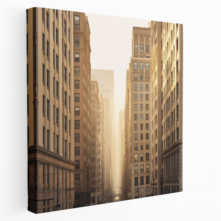 Beige Stadtbild Leinwandbild - Beige Stadtbild Fotografie Leinwand Beige Thema