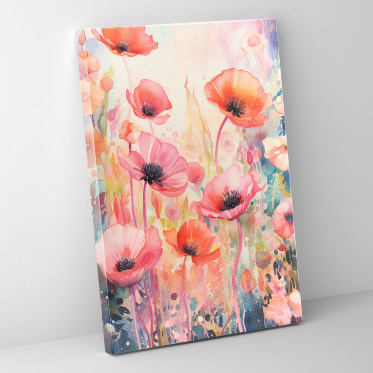 Leinwandbild Blutende Blumen - Wandkunst Blühend