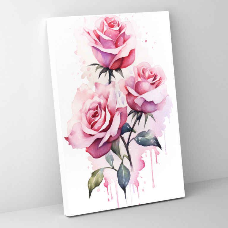 Blutende Blumen Wandkunst - Blutende Blumen Wanddekoration Leinwandbild