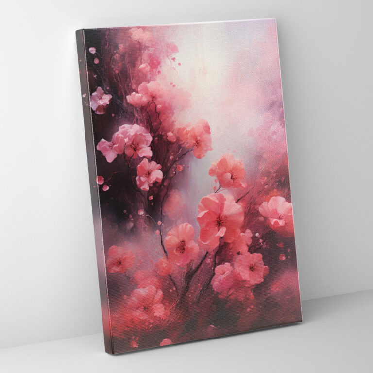 Bleeding Flowers Leinwandbild - Blühende Blumen Leinwandbild