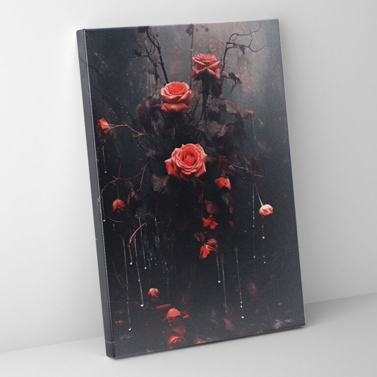 Blutende Blumen Wanddekoration - Blutende Blumen Wandkunst Blutende Blumen Wohnkultur