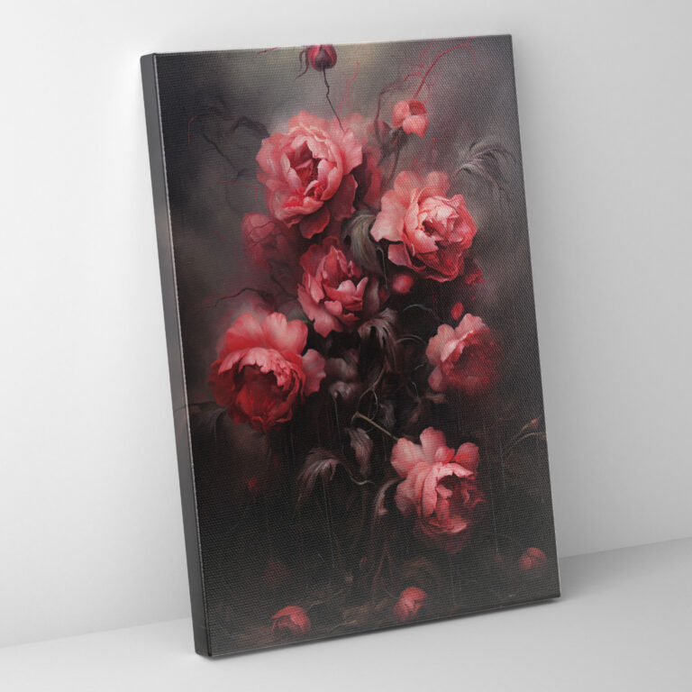 Leinwandbild Blutende Blumen - Leinwand Leinwandbild Wohnkultur