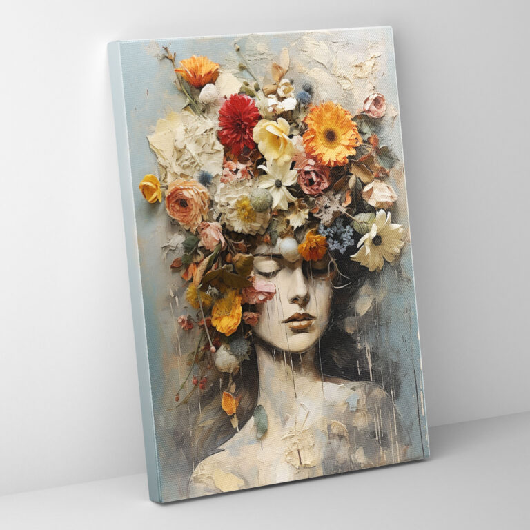 Bleeding Flowers Wandkunst - Vergängliche Echte Blumen Wanddekoration